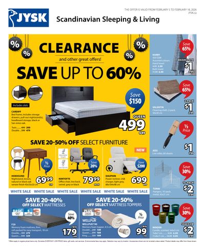 JYSK Flyer February 5 to 18
