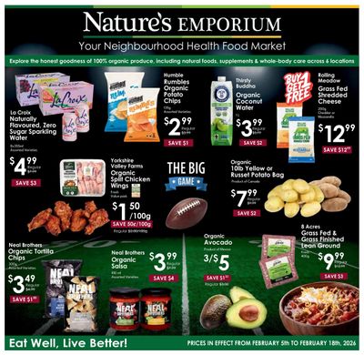 Nature's Emporium Bi-Weekly Flyer February 5 to 18