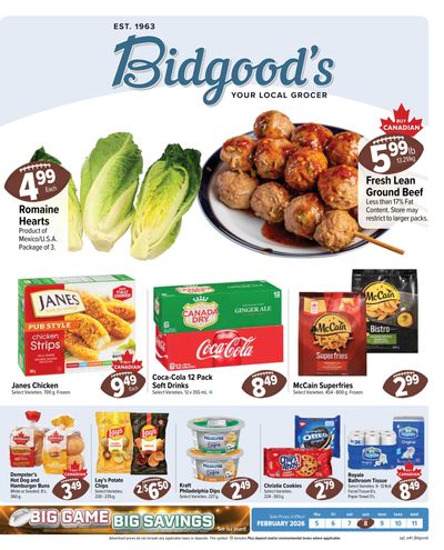 Bidgood's Flyer February 5 to 11