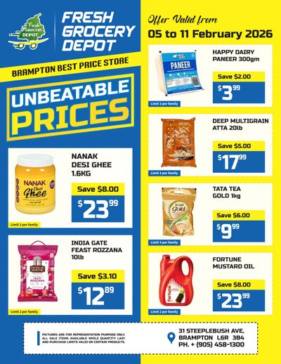 Fresh Grocery Depot Flyer February 5 to 11