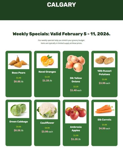 H&W Produce Flyer February 5 to 11