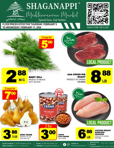 Shaganappi Mediterranean Market Flyer February 5 to 11