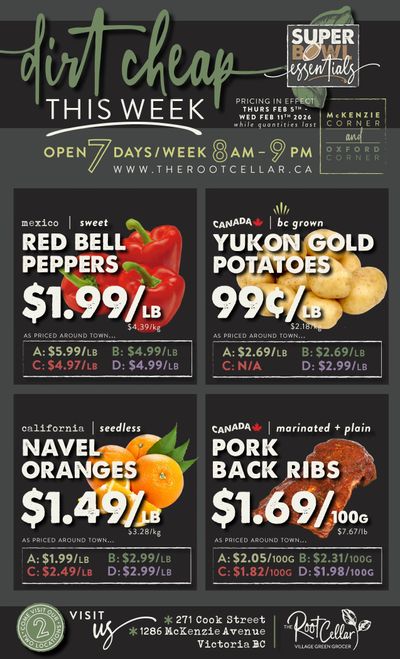 The Root Cellar Flyer February 5 to 11