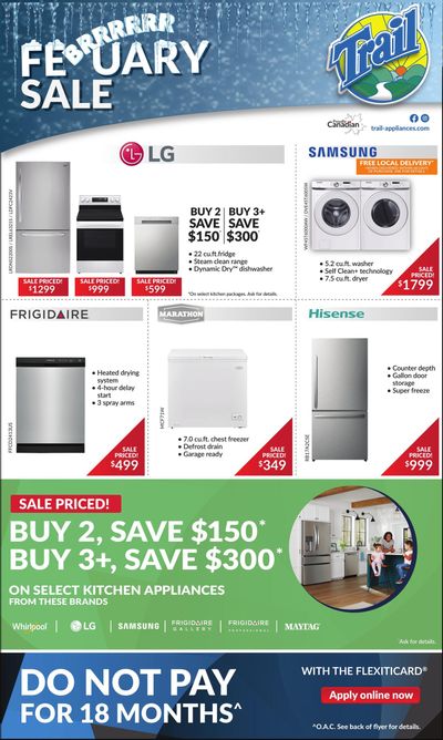 Trail Appliances (AB & SK) Flyer February 5 to 8