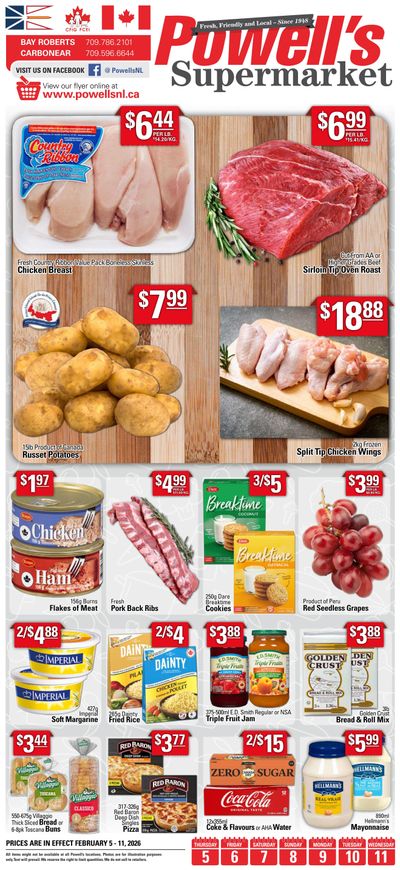 Powell's Supermarket Flyer February 5 to 11