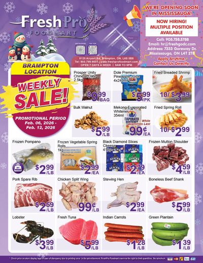 FreshPro Foodmart (Brampton) Flyer February 6 to 12