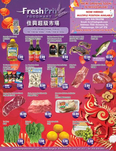 FreshPro Foodmart (Richmond Hill) Flyer February 6 to 12