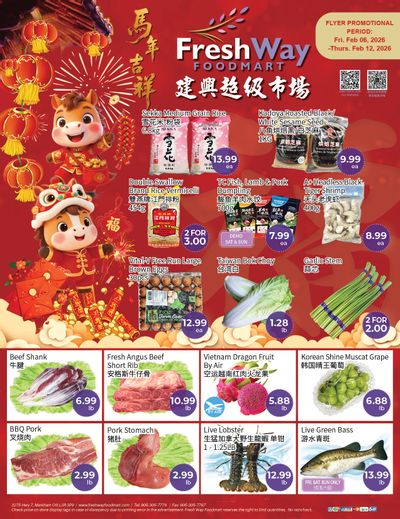 FreshWay Foodmart Flyer February 6 to 12