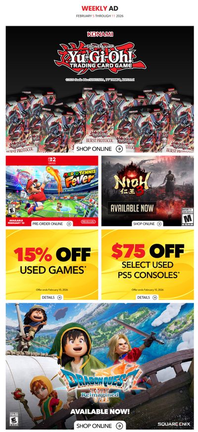 EB Games Flyer February 5 to 11