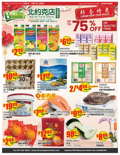 Btrust Supermarket (North York) Flyer February 6 to 12