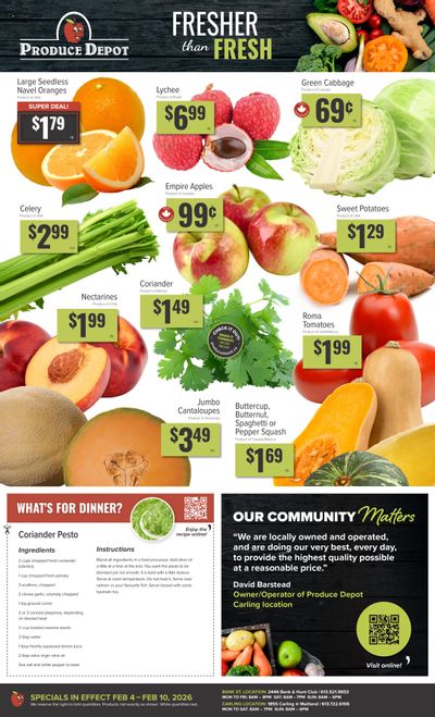 Produce Depot Flyer February 4 to 10