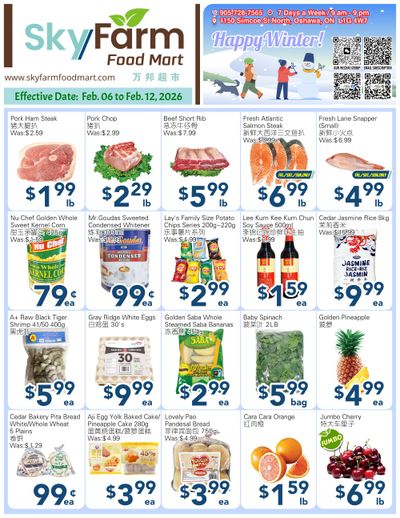 SkyFarm Food Mart Flyer February 6 to 12