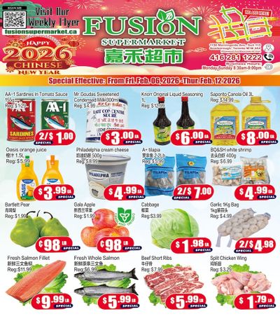 Fusion Supermarket (Scarborough) Flyer February 6 to 12