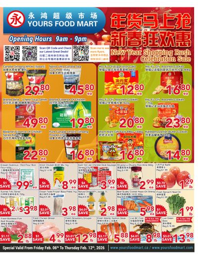 Yours Food Mart Flyer February 6 to 12