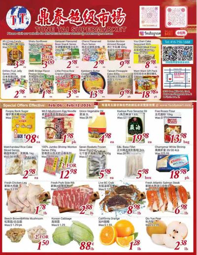 Tone Tai Supermarket Flyer February 6 to 12