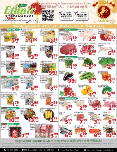 Ethnic Supermarket (Milton) Flyer February 6 to 12