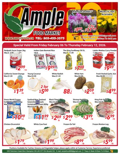 Ample Food Market (Brampton) Flyer February 6 to 12