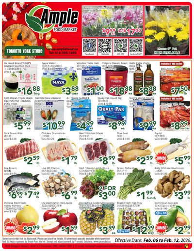 Ample Food Market (North York) Flyer February 6 to 12