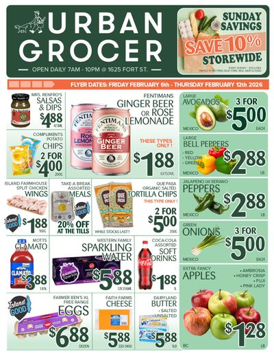 Urban Grocer Flyer February 6 to 12