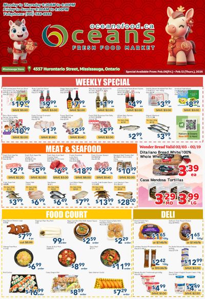 Oceans Fresh Food Market (Mississauga) Flyer February 6 to 12