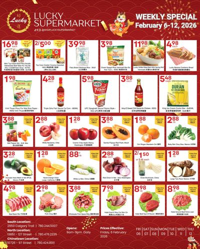Lucky Supermarket (Edmonton) Flyer February 6 to 12