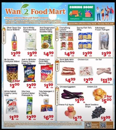 Wan 2 Food Mart Flyer February 6 to 12