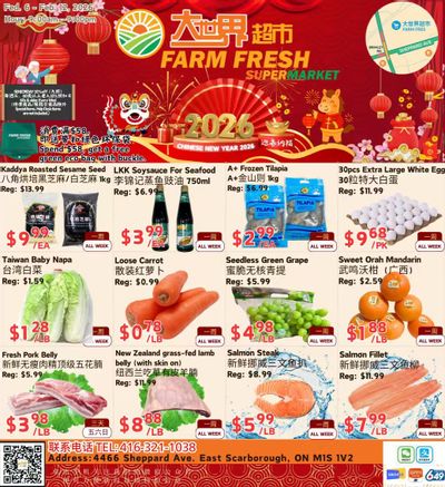 Farm Fresh Supermarket Flyer February 6 to 12