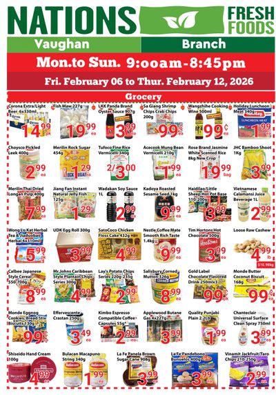 Nations Fresh Foods (Vaughan) Flyer February 6 to 12