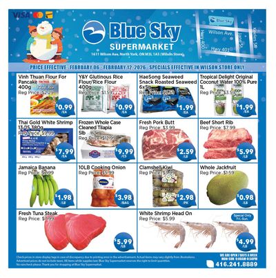 Blue Sky Supermarket (North York) Flyer February 6 to 12