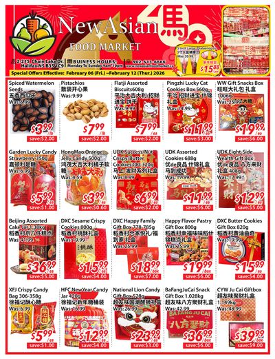New Asian Food Market Flyer February 6 to 12