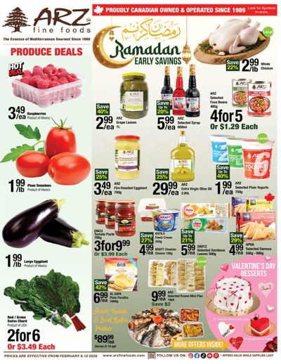 Arz Fine Foods Flyer February 6 to 12