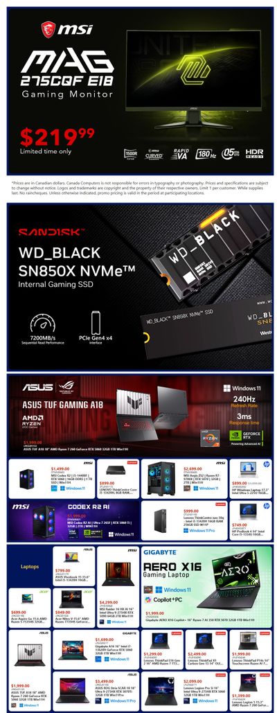 Canada Computers Flyer February 6 to 12