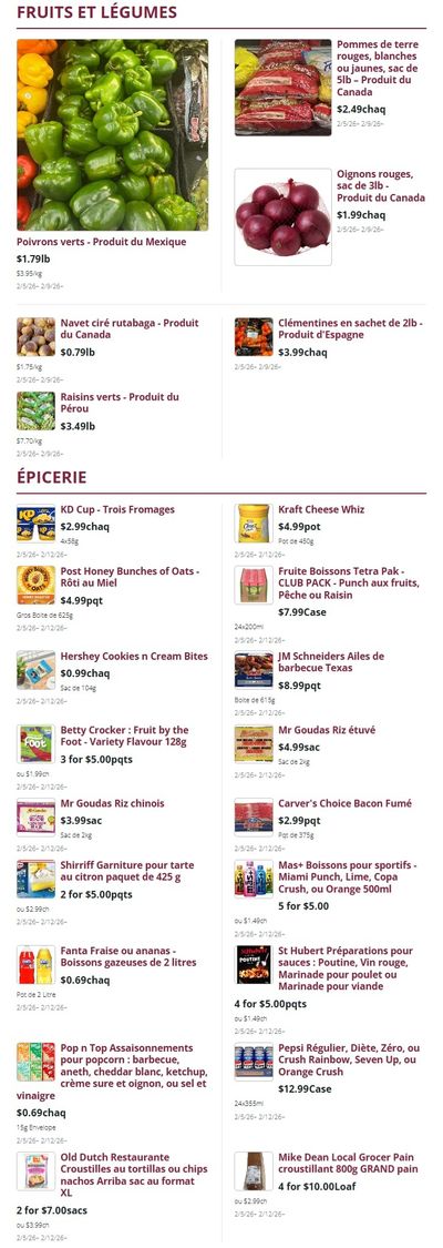 Mike Dean Local Grocer Flyer February 5 to 12