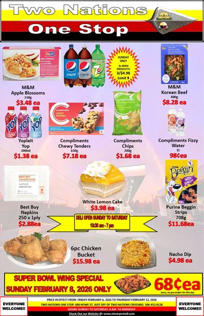 Two Nations One Stop Flyer February 6 to 12