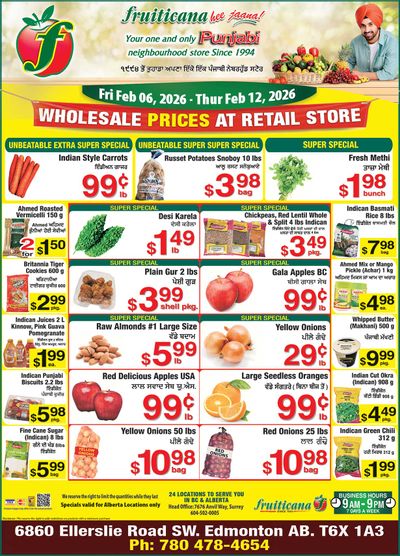 Fruiticana (Edmonton) Flyer February 6 to 12