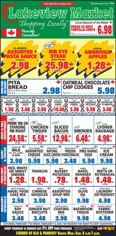 Lakeview Market Flyer February 7 to 13
