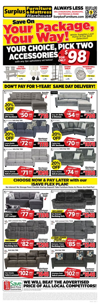Surplus Furniture & Mattress Warehouse (S. ON) Flyer February 9 to 22