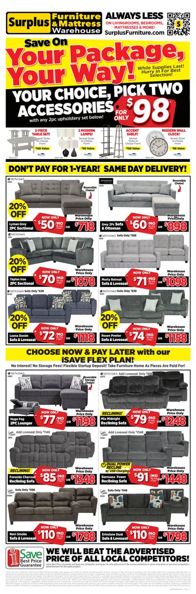Surplus Furniture & Mattress Warehouse (Calgary, Edmonton) Flyer February 9 to 22