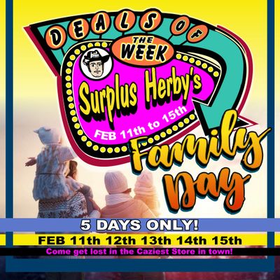 Surplus Herby’s Flyer February 11 to 15