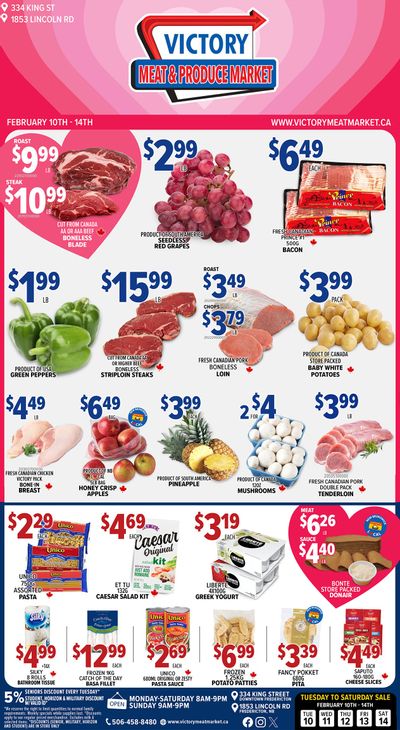 Victory Meat Market Flyer February 10 to 14