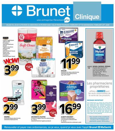 Brunet Clinique Flyer February 12 to 25