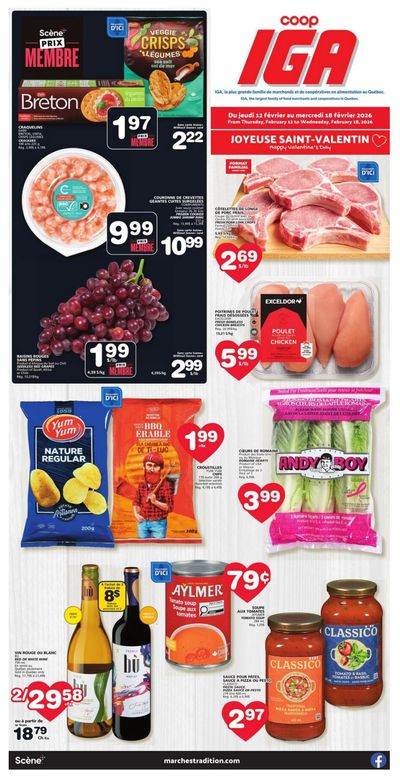 Coop IGA (QC) Flyer February 12 to 18