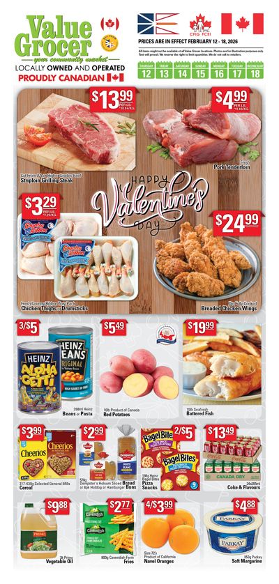 Value Grocer Flyer February 12 to 18