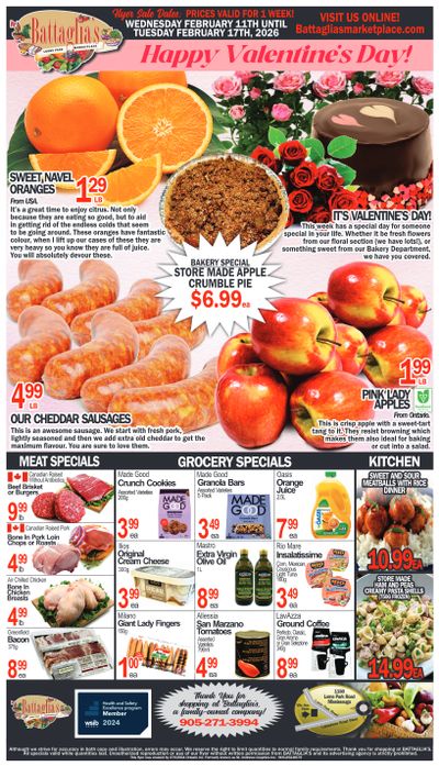 Battaglia's Marketplace Flyer February 11 to 17