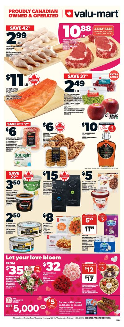 Valu-mart Flyer February 12 to 18