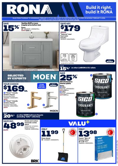 Rona & Rona+ (Atlantic) Flyer February 12 to 25
