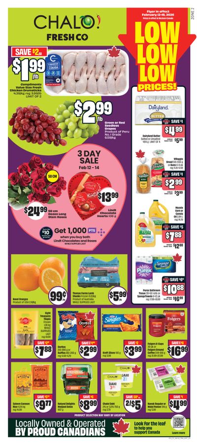 Chalo! FreshCo (West) Flyer February 12 to 18