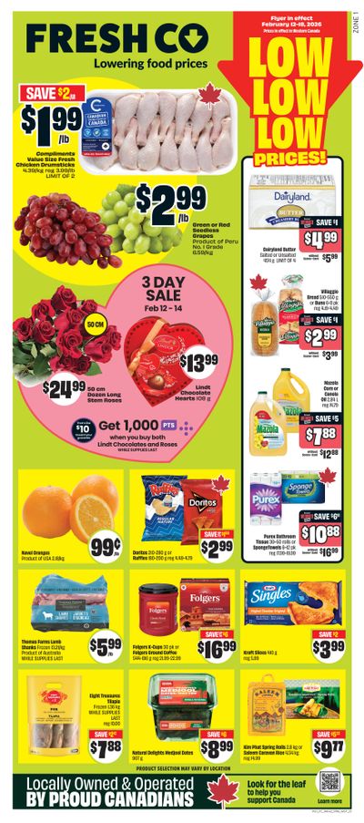 FreshCo (West) Flyer February 12 to 18