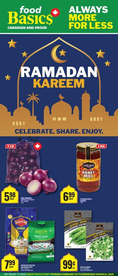 Food Basics Ramadan Flyer February 12 to March 11