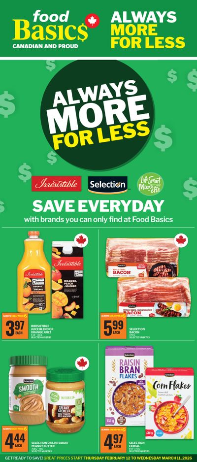 Food Basics Private Labels Flyer February 12 to March 11